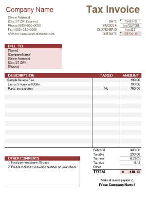 Create & Download Free Invoice Templates