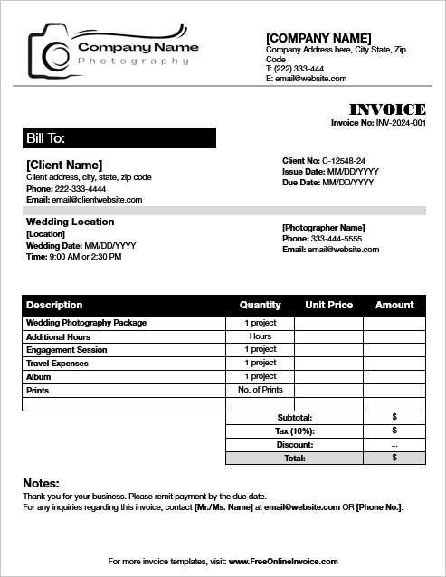 Wedding-Photography-Invoice